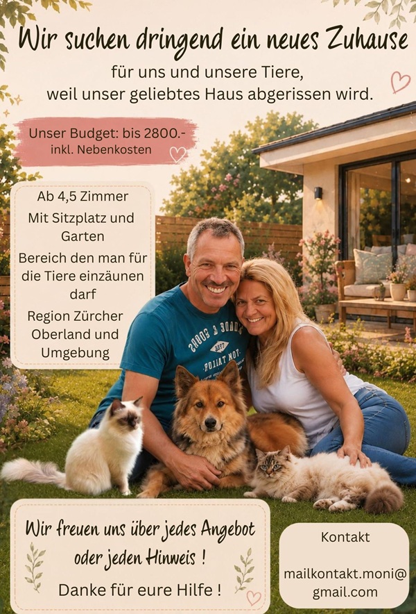 Neues Zuhause gesucht